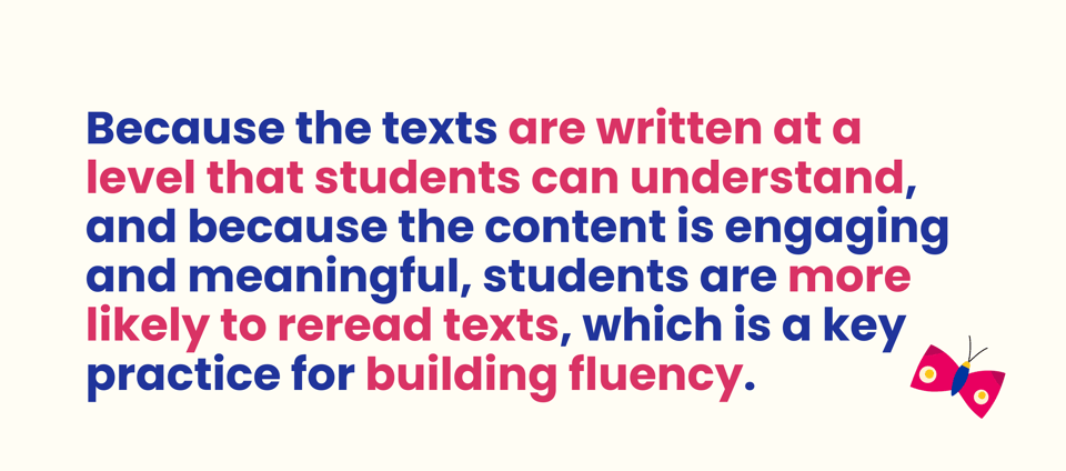 Key practice for building fluency